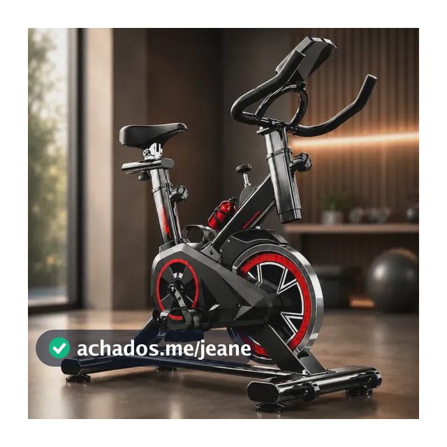 Bicicleta Ergométrica Spinning Hardline para Treino em Casa, com Resistência Mecânica e 9 Níveis