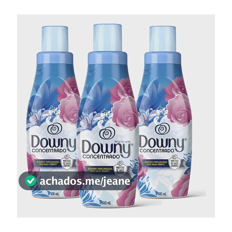 Kit 3 Amaciantes Downy Concentrado Brisa De Verão 500 Ml