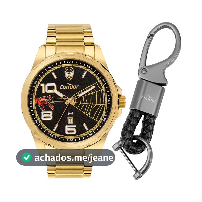 Kit Relógio Condor Masculino Marvel Spider Man-CO2115MZK/KI4P