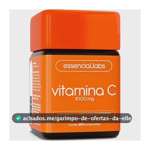 VITAMINA C 1000mg - Fórmula Concentrada e 100% PURA - 60 Doses