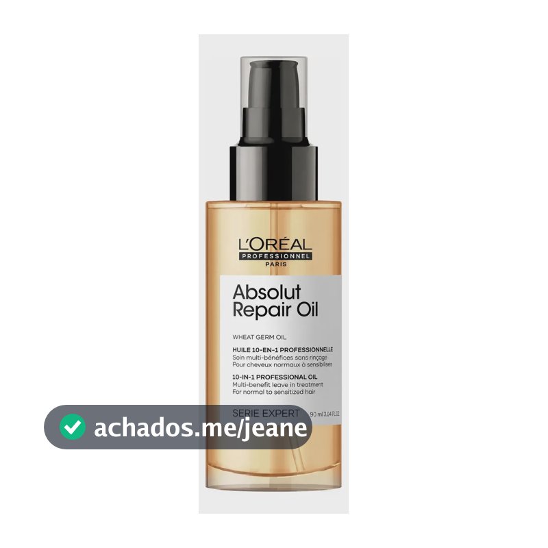 Loreal Absolut Repair Gold Quinoa Óleo Capilar 90ml Frasco