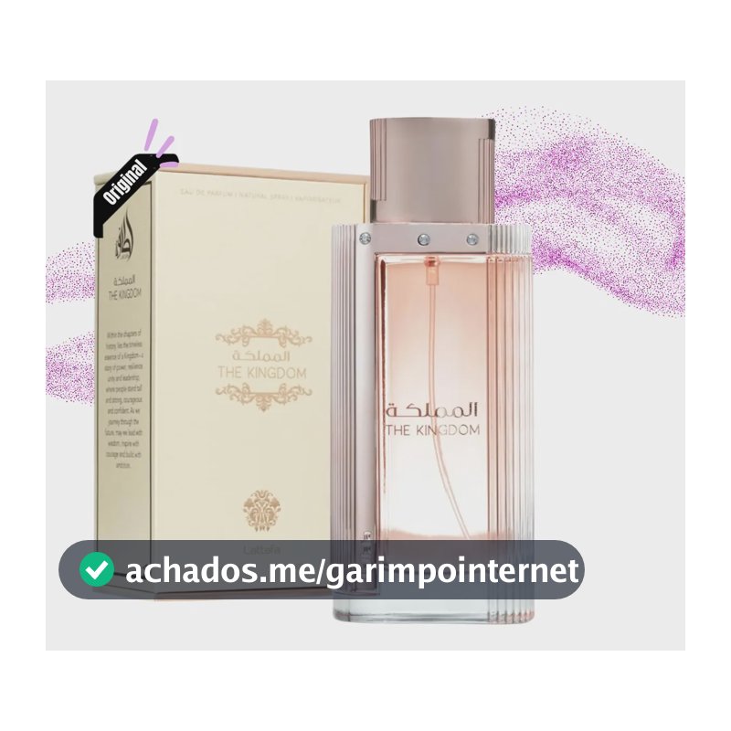 Perfume Árabe Feminino The Kingdom Lattafa 100ml Original Nf
