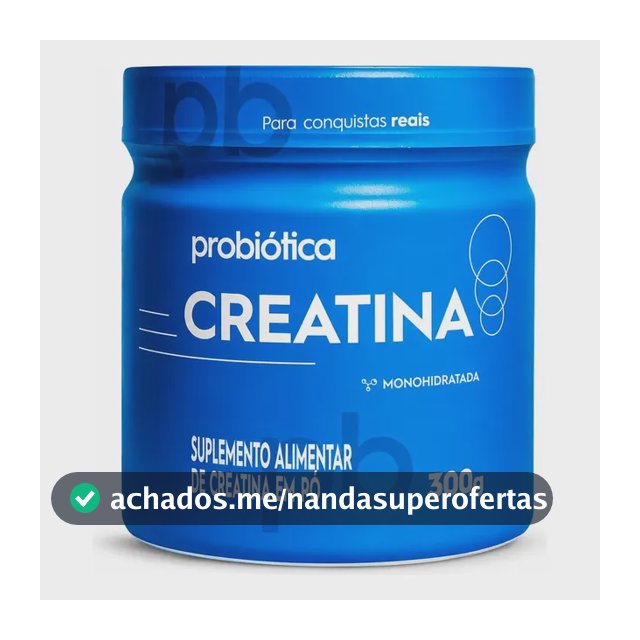 Creatina Probiotica 300g Monohidratada Sem Sabor