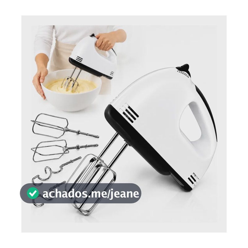 Batedeira Elétrica D/ Mão Prática Fácil Usar 7 Velocidade