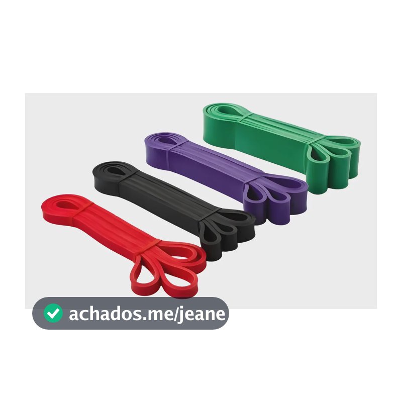 Kit Faixas Elasticas Musculaçao, Super Band Elasticos Treino Verde