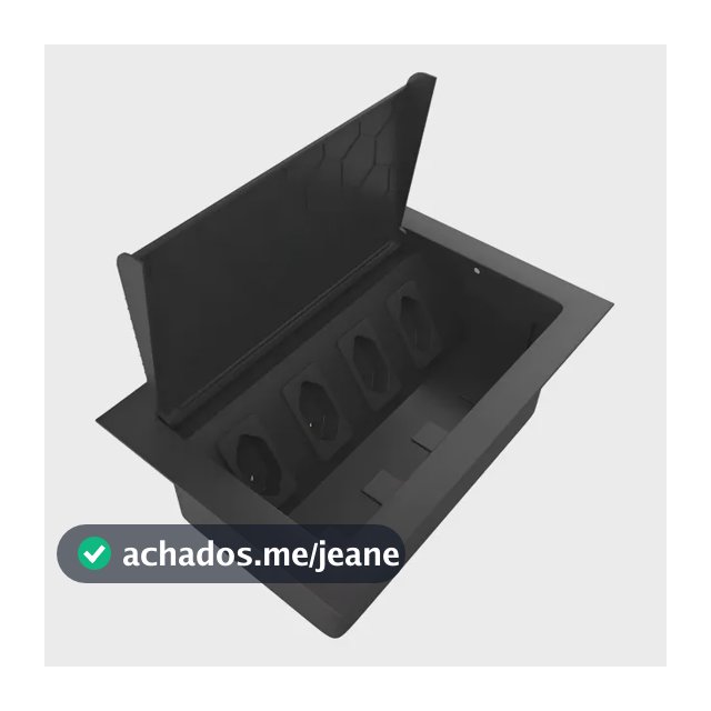 Caixa De Tomada Embutir Mesa Escritório Com 4 Tomadas - Cx44