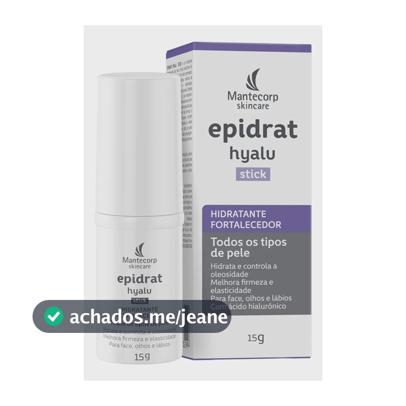 Hidratante Facial Em Bastão Skincare Epidrat Hyalu Stick 15g Mantecorp