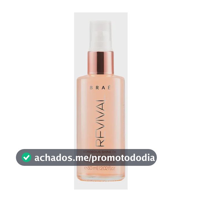 Óleo Capilar Braé Revival Brilho para Cabelos Fragilizados 60 mL