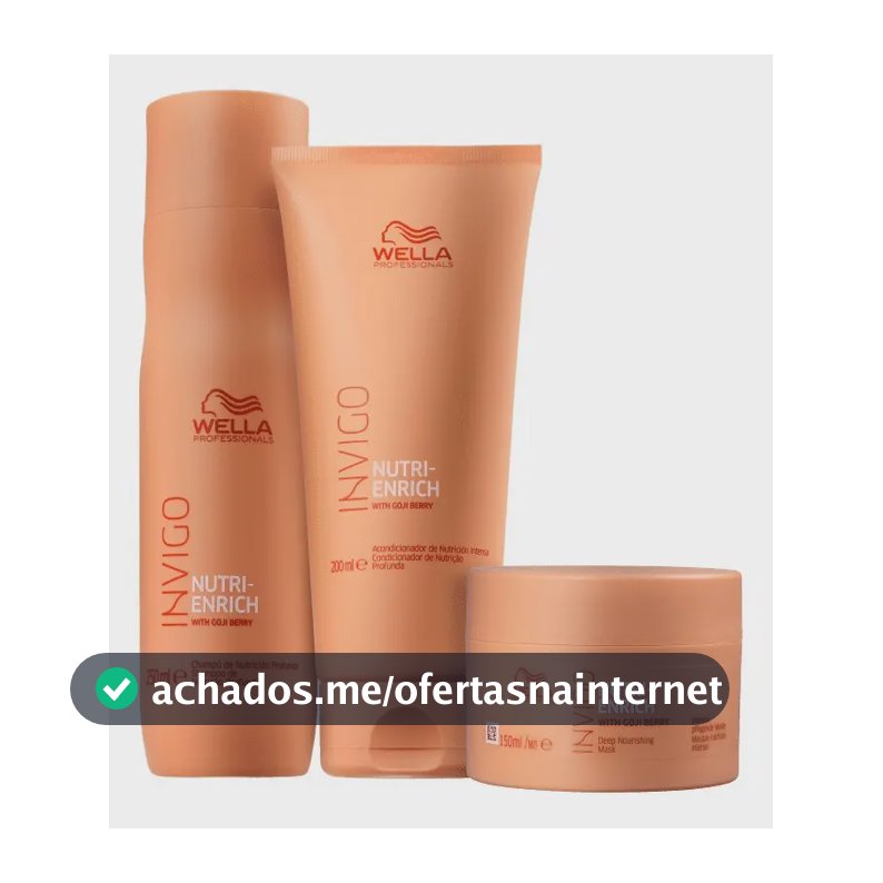 Kit Wella Professionals Invigo Nutri-enrich Trio Pequeno