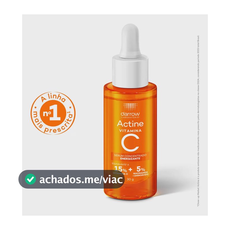 Sérum Concentrado Antioxidante Darrow Actine Controle de Oleosidade 30g