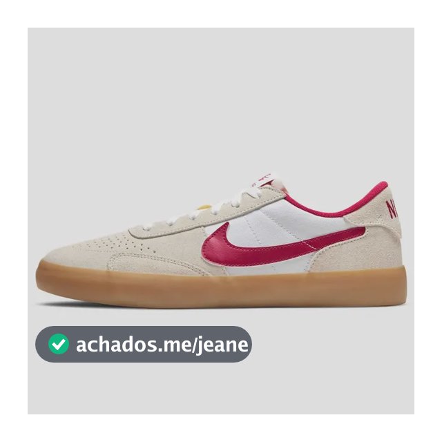 Tênis Nike Sb Heritage Vulc Masculino Bege/vermelho 44 Br