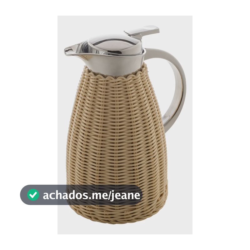 Garrafa Térmica Wolff De Aço Inox Bege