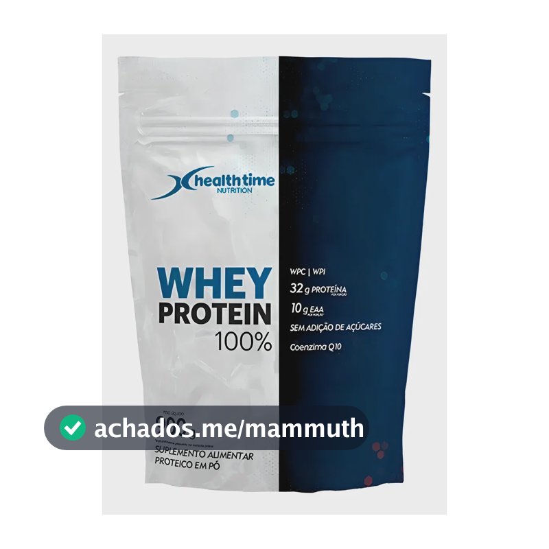 Proteína Health Time Premium Whey Protein 100% Isolado Concentrado Sem em pó sabor Baunilha x 900g