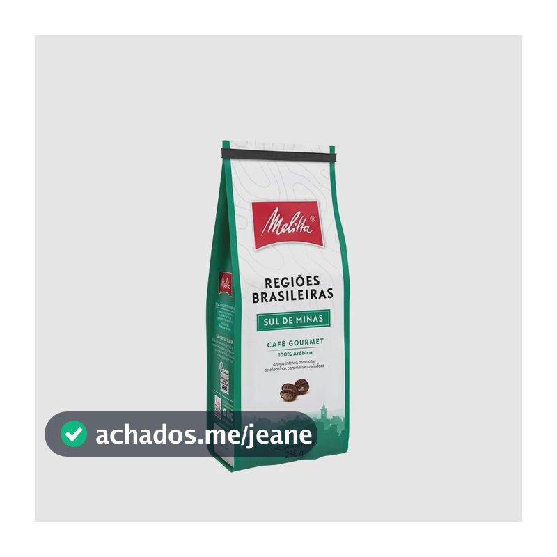 Café Torrado e Moído Sul de Minas Melitta Gourmet Regiões Brasileiras Pacote 250g