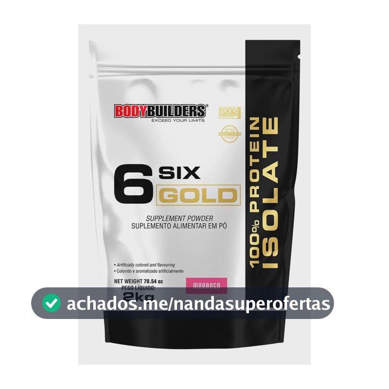 Proteína Bodybuilders Gold integral Black Proteína whey 100% em pó sabor Morango x 2kg