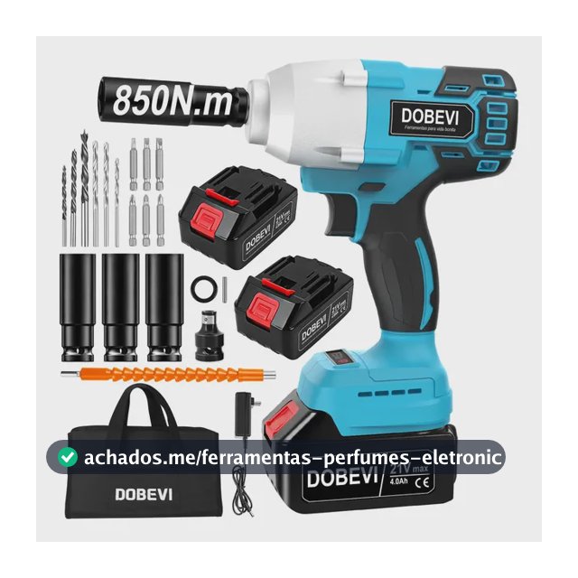 Chave De Impacto 4.0ah Parafusadera Dobevi Cor Azul 850n.m