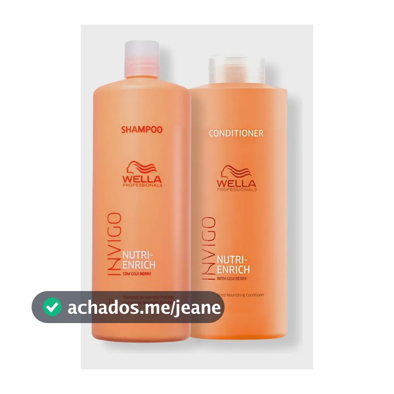 Kit Wella Nutri-enrich - Shampoo 1l E Condicionador 1l