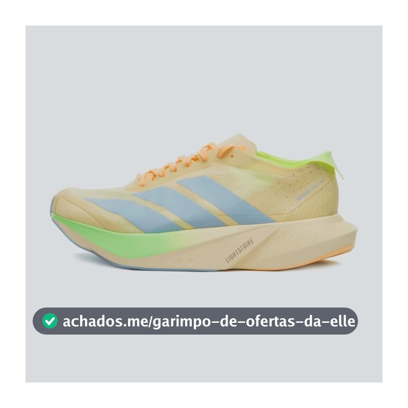 Tênis Masculino Adizero Drive Rc adidas Amarelo Liso 39 Br