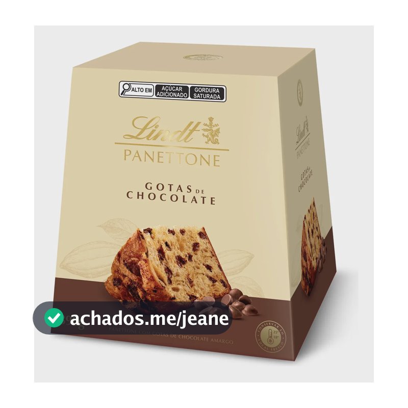 Panettone Chocotone Gotas De Chocolate Lindt 390g