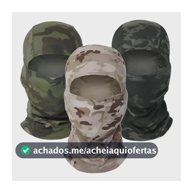 Balaclava Tática Ninja Camuflada Militar Airsoft