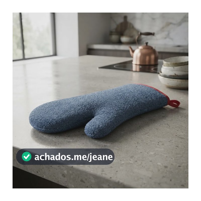 Luva Térmica Grafatex Anatomica - Par - Até 350 Graus - 50cm Azul