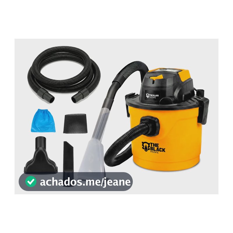 Aspirador De Pó E Água Multiuso Soprador Bico Extratora 10l Amarelo E Preto 127v