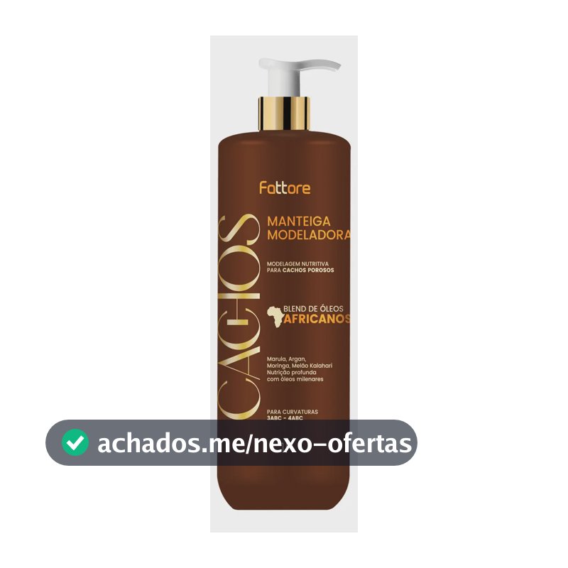 Fattore Cachos Óleos Africanos - Manteiga Modeladora 1l