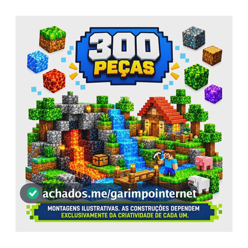 Blocos Magnéticos De Construção Brinquedo Educativo Kit 300 Kit Bloco Magnético Ímã Craft