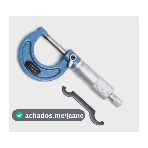 Micrometro Mecânico 0-25mm Medições Alta Precisão Saga Pro