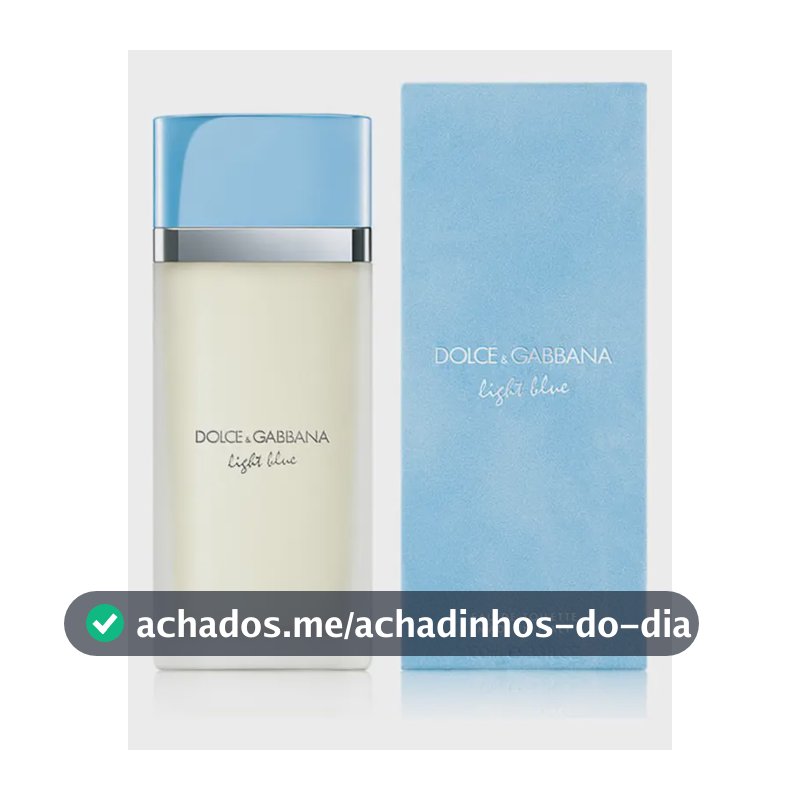 Perfume Dolce & Gabbana Light Blue EDT Feminino 100ml Floral Frutado