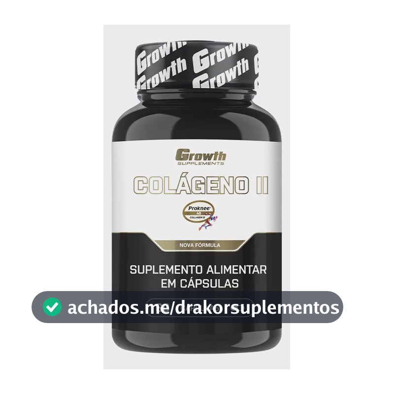 Colágeno Tipo 2 60 cáps. Growth Supplements