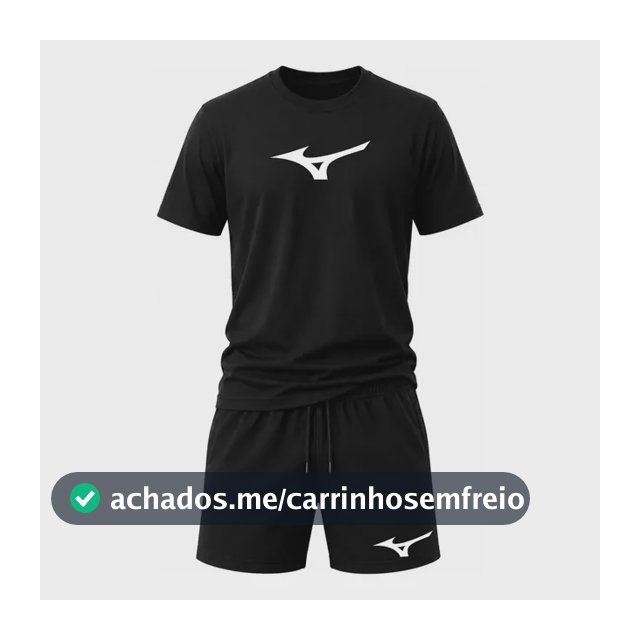 Kit Camiseta Masculina+short Tectel Esportes Academia Mizun