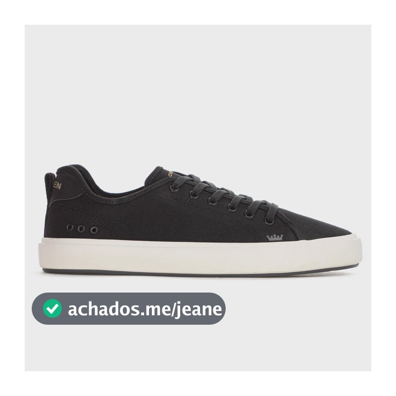 Tênis Osklen Drift Casual Leve Baixo Confortável Elegante Preto 42 Br