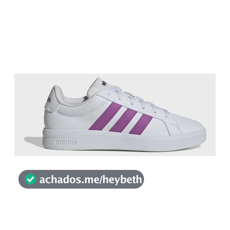 Tênis Feminino Grand Court Base 3.0 adidas Branco Liso 38 Br