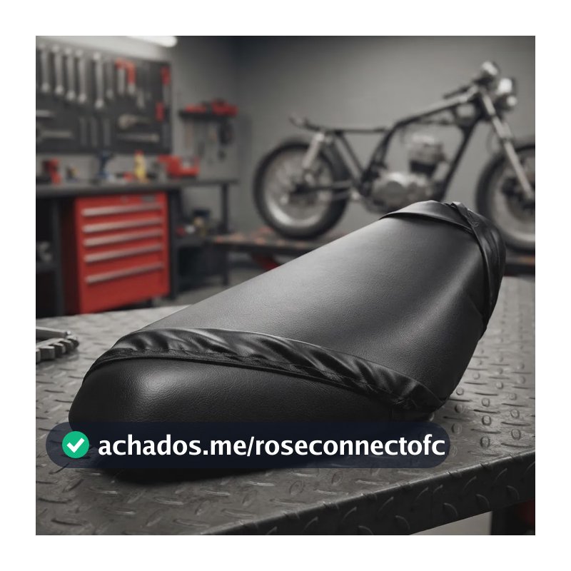 Capa De Moto Banco Universal Em Couro Impermeável Não Rasga Preto 1 Unidade