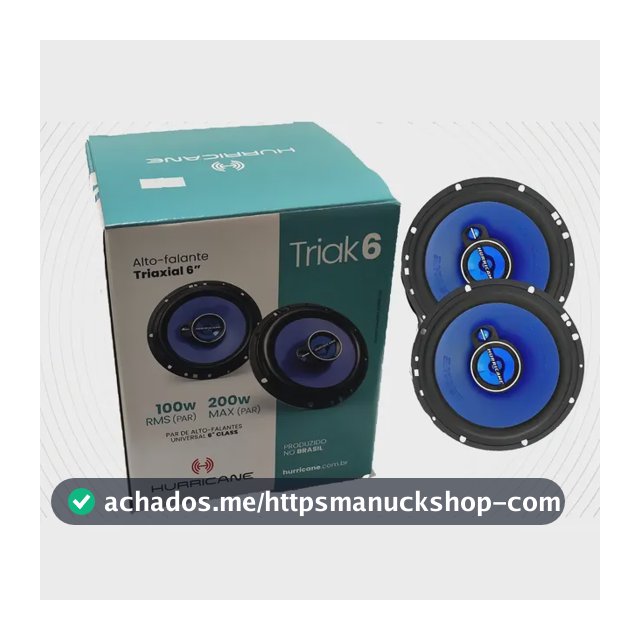Par Alto Falante Porta Hurricane 6 Polegadas 100 Rms Triak