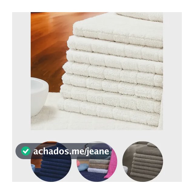 Kit 6 Toalhas de Piso para Banheiro 100% Algodão Tapete Saída de Box Pés Atoalhado Geométrico Jogo Toalha Macio Absorvente Lavável Hotel Branco Branca - 44x65 cm - Renova Enxovais