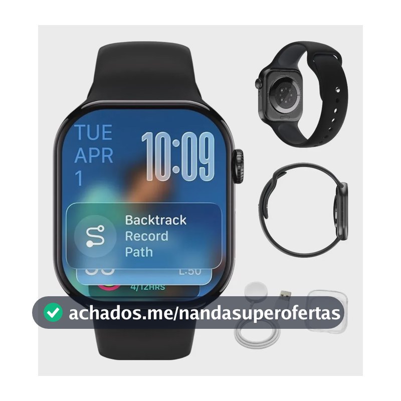 Relógio Smartwatch S11 Séries 11 Microwear Chatgpt Nfc Gps Lançamento 2026 preto