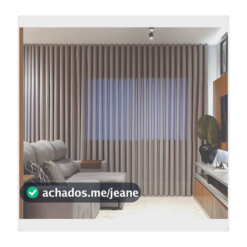 Cortina Gaze De Linho 6m X 2.60m Bege Wave Trilho Suisso Bege 2.60 Metros