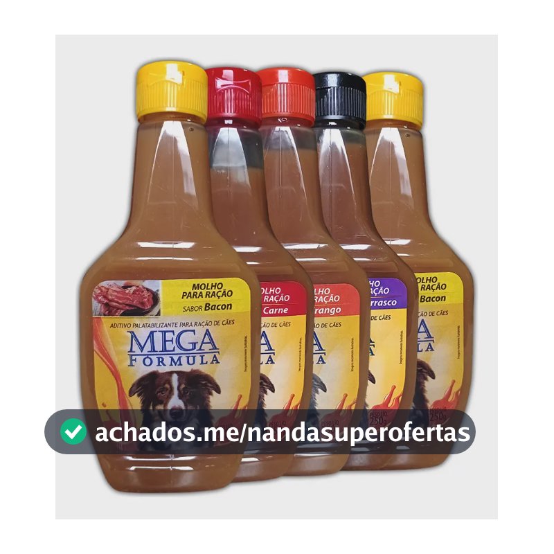 5 Molhos Para Ração De Cachorro Petisco Sabores Diversos