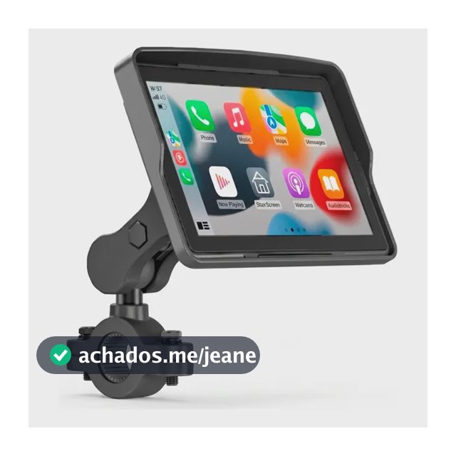 Multimídia Moto Touch Wassay Para Uso Em Guidão Preto