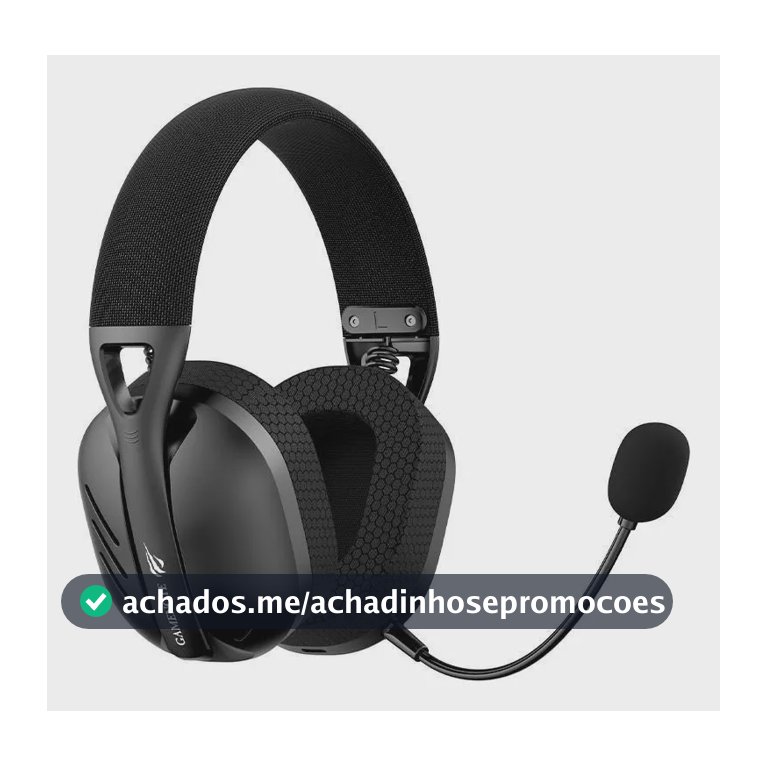 Headset Gamer Sem Fio Havit Fuxi H3 7.1 Surround Preto