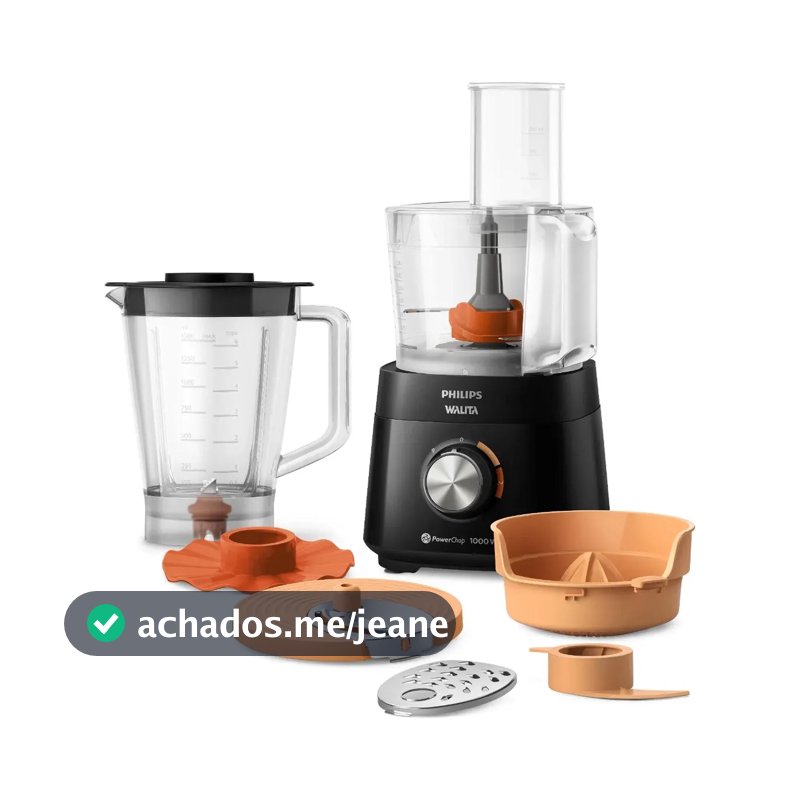 Processador Walita Preto 1000w - Hr7304/92 Preto