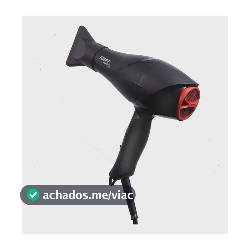 Taiff Black Ion Secador De Cabelo Profissional 2000w Cor Preto