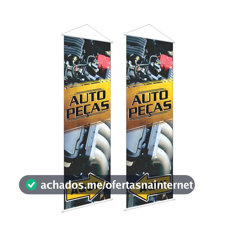 Kit 2 Banners Auto Peças - Substitui Windbanner