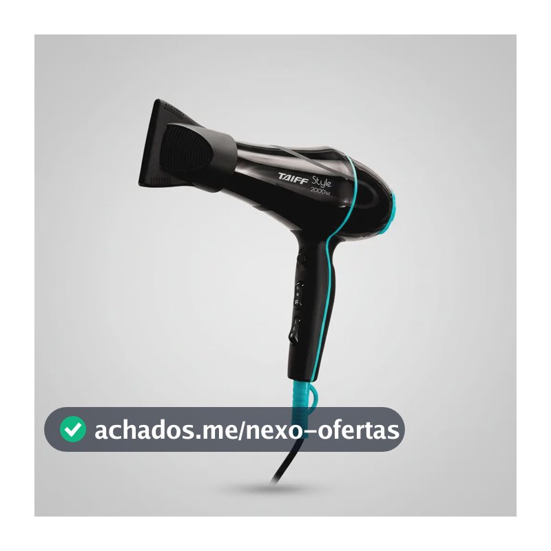 Secador Taiff Style 2000w Motor Ac Preto 127 v