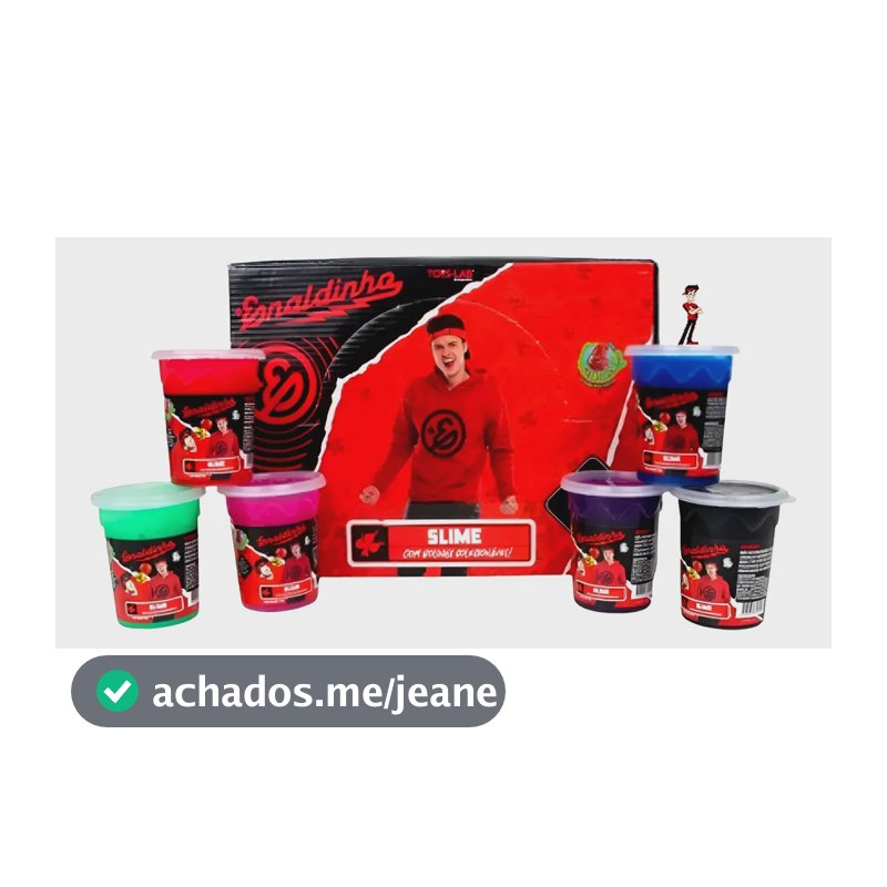 Kit 6 Un Brinquedo Gelastica Enaldinho Slime Gosma Elástica