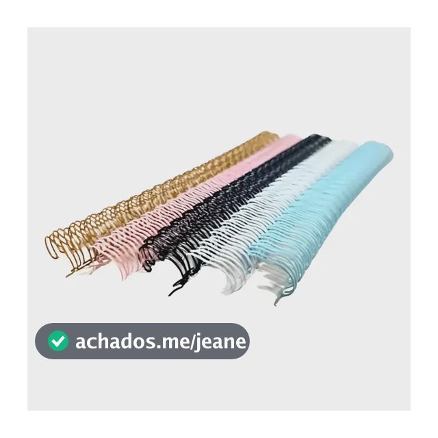 Wire-o Duplo Anel 3/4 Para 140 Folhas A4 2x1 10 Unidades