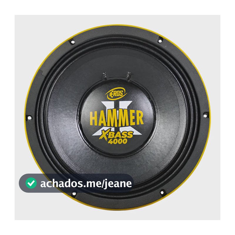 Woofer Eros Hammer Xbass 4000 12 Pol. 4 Ohms 4 Ohms