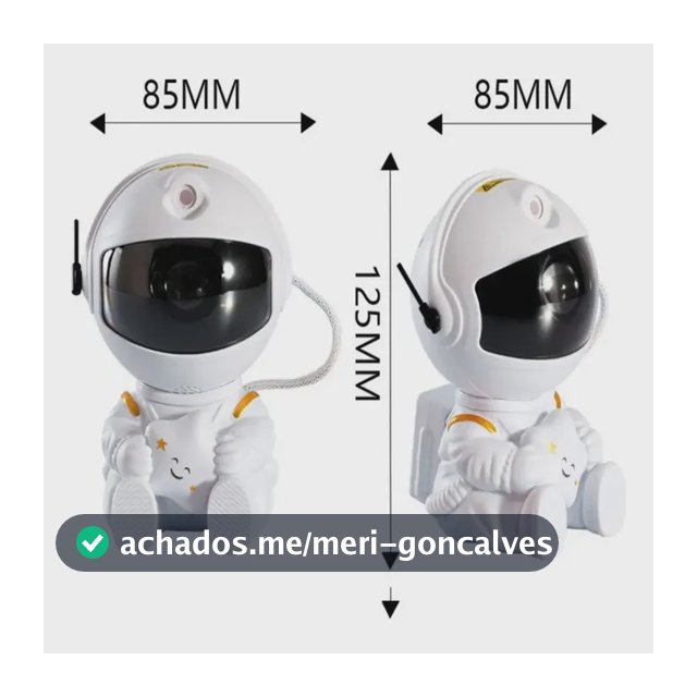 Astronauta para Quarto com Luz Nebulosa e Galáxia